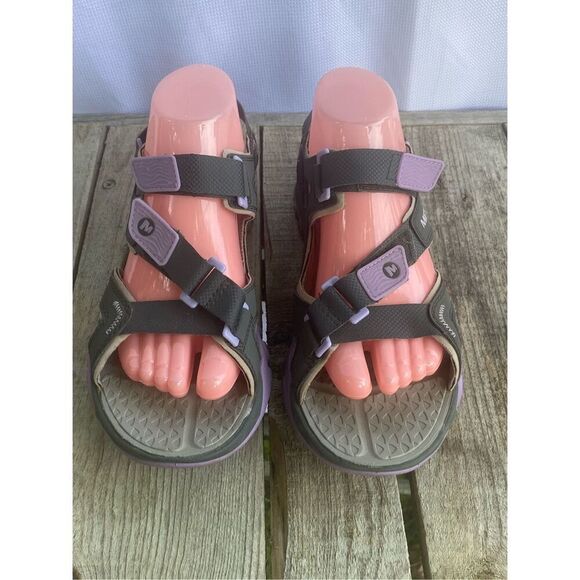 Merrell Tetrex Crest Strap Granite Purple Women Amphibious Shoes Sz 11 - Picture 2 of 10